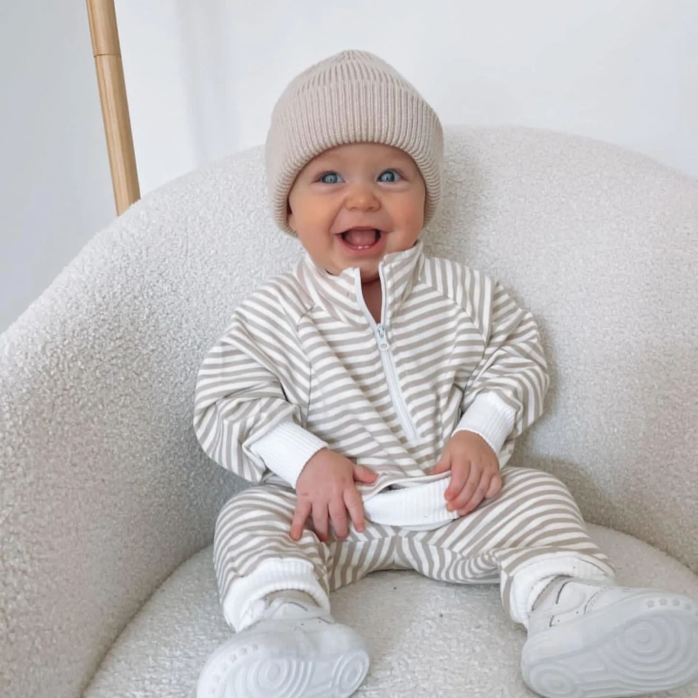 Baby Stripe With Pocket Jumpsuit