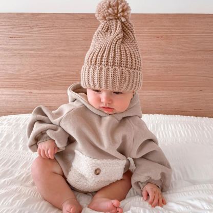 Baby Fleece Pocket Rompers