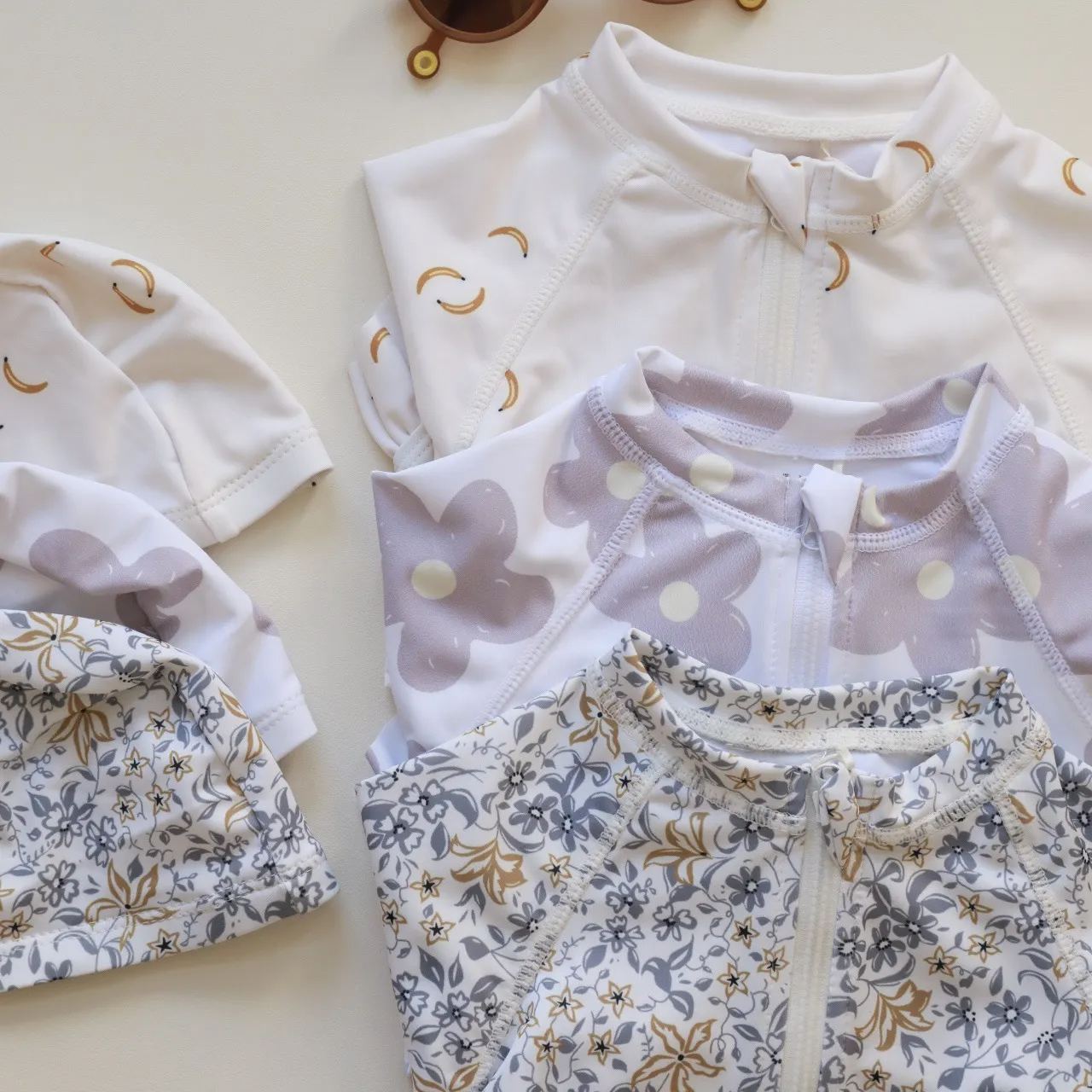 Toddler Girl Swimsuit With Cap