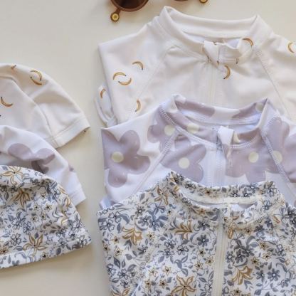 Toddler Girl Swimsuit With Cap