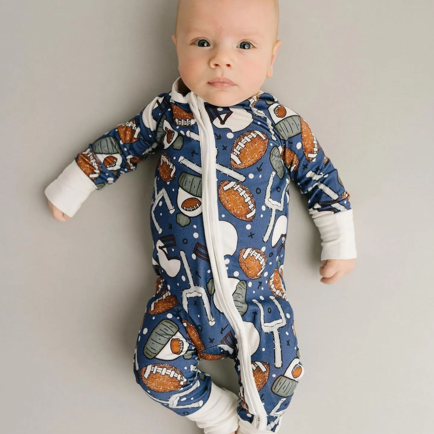 Newborn Football Jumpsuit-visikids