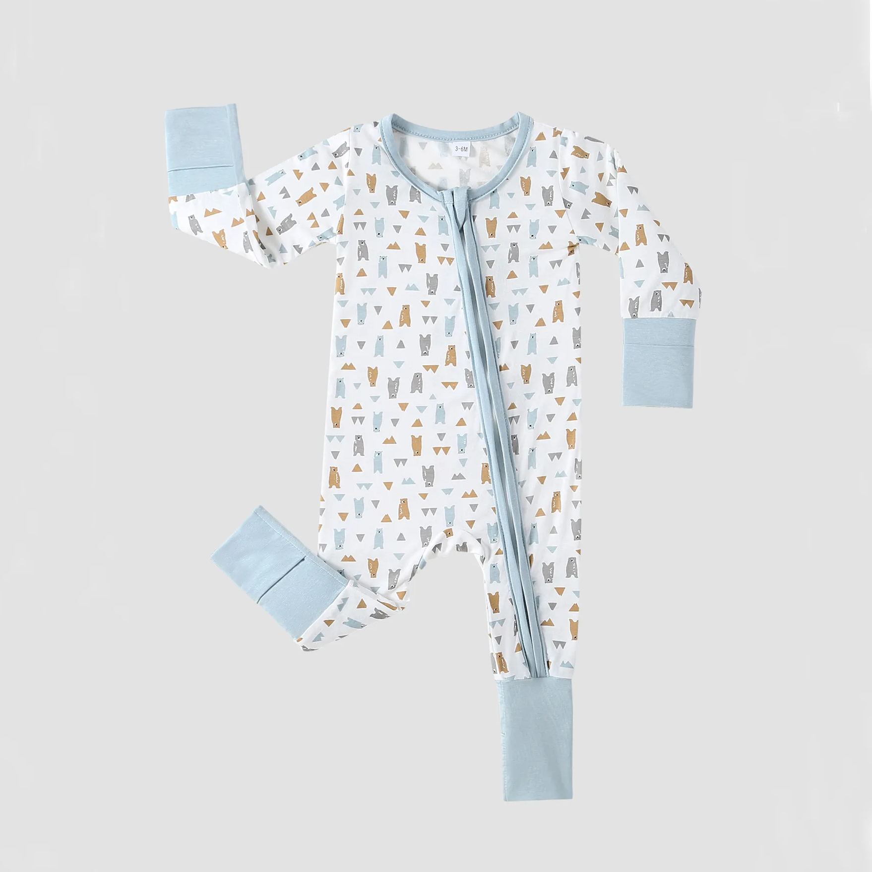 Bear Balloon Bamboo Sleeper Jumpsuit
