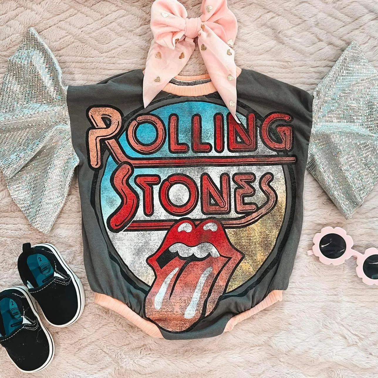 Baby Rolling Stones Romper