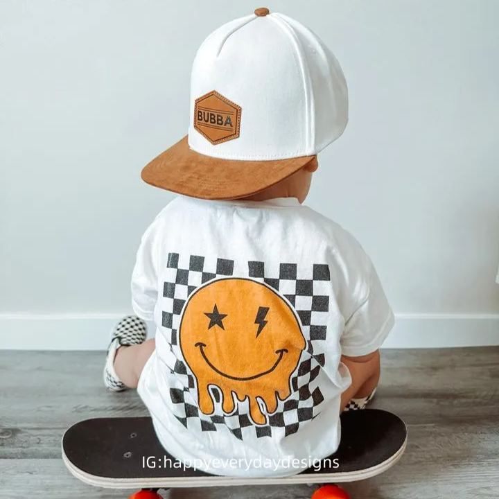 Baby Smiley Checkered Romper