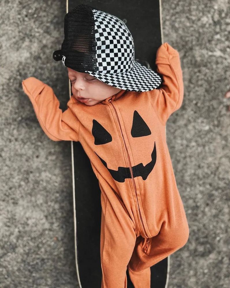 Newborn Pumpkin Jumpsuit