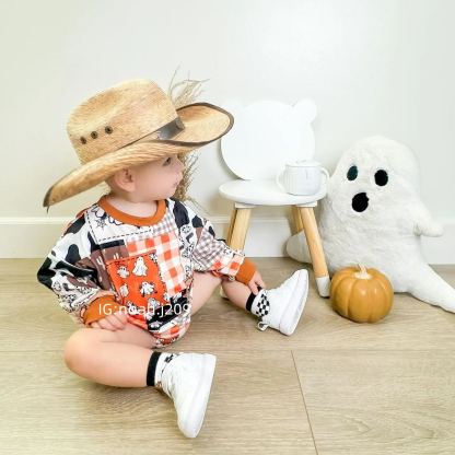 Baby Halloween Cowboy Romper