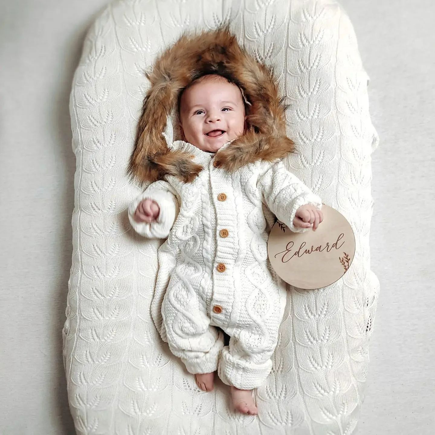 Baby Winter Knit Jumpsuit