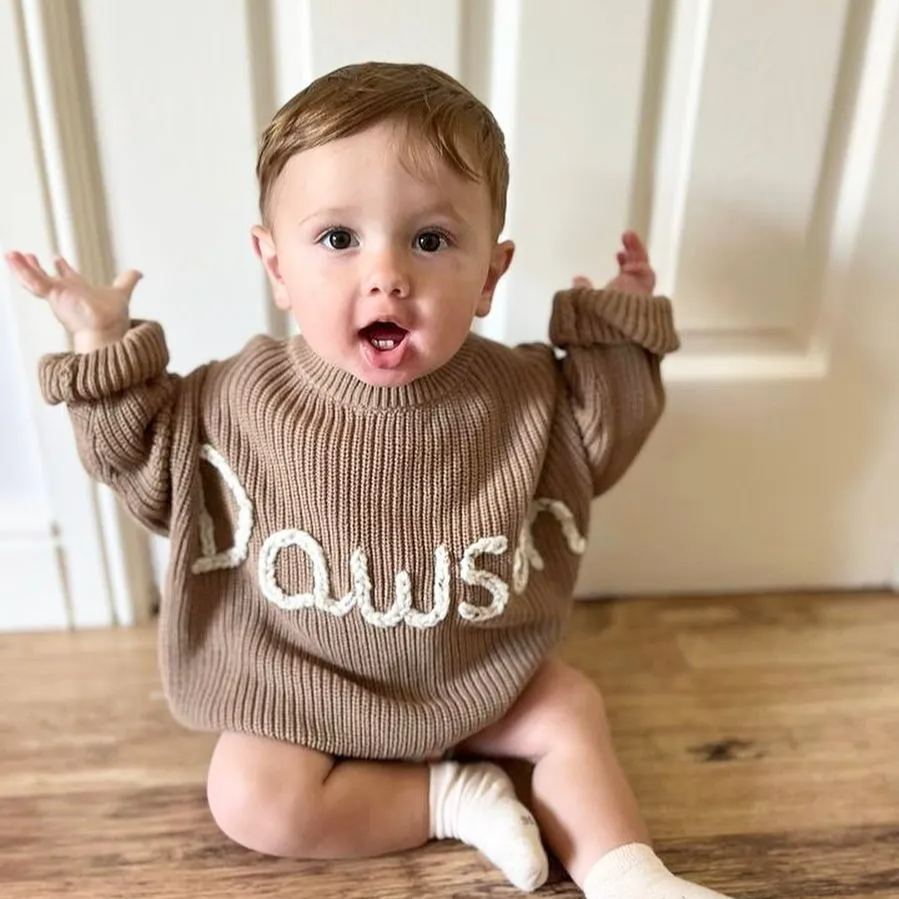 Baby Custom Name Sweater
