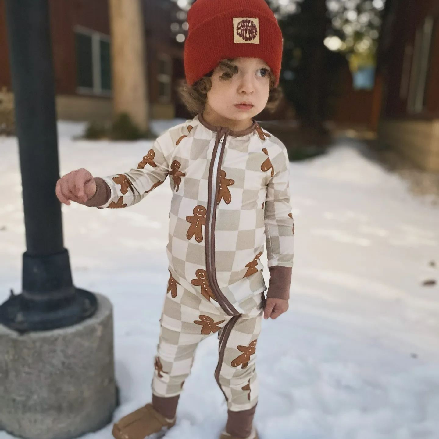 Baby Gingerbread Man Bamboo Sleeper