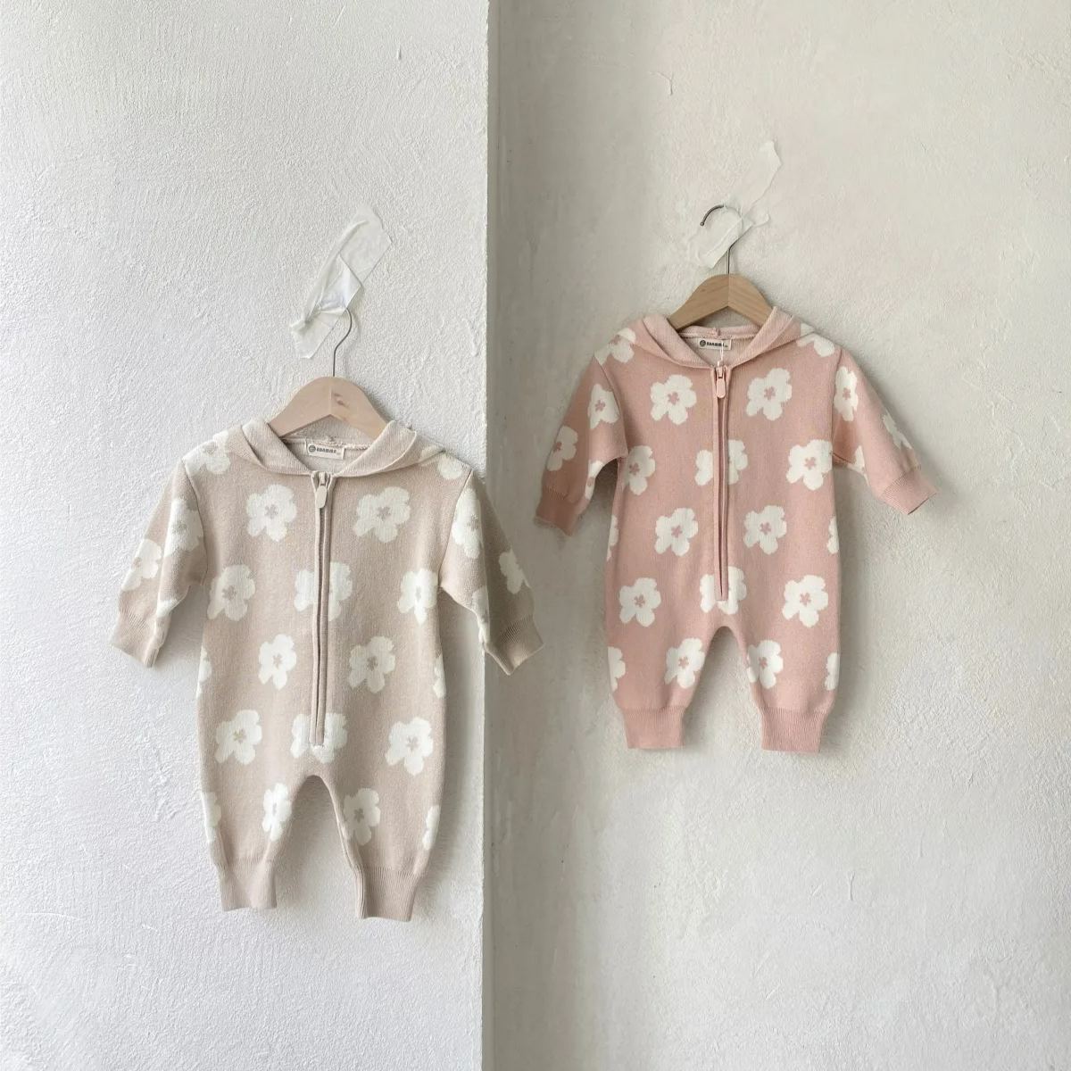 Baby Floral Knitting Jumpsuit