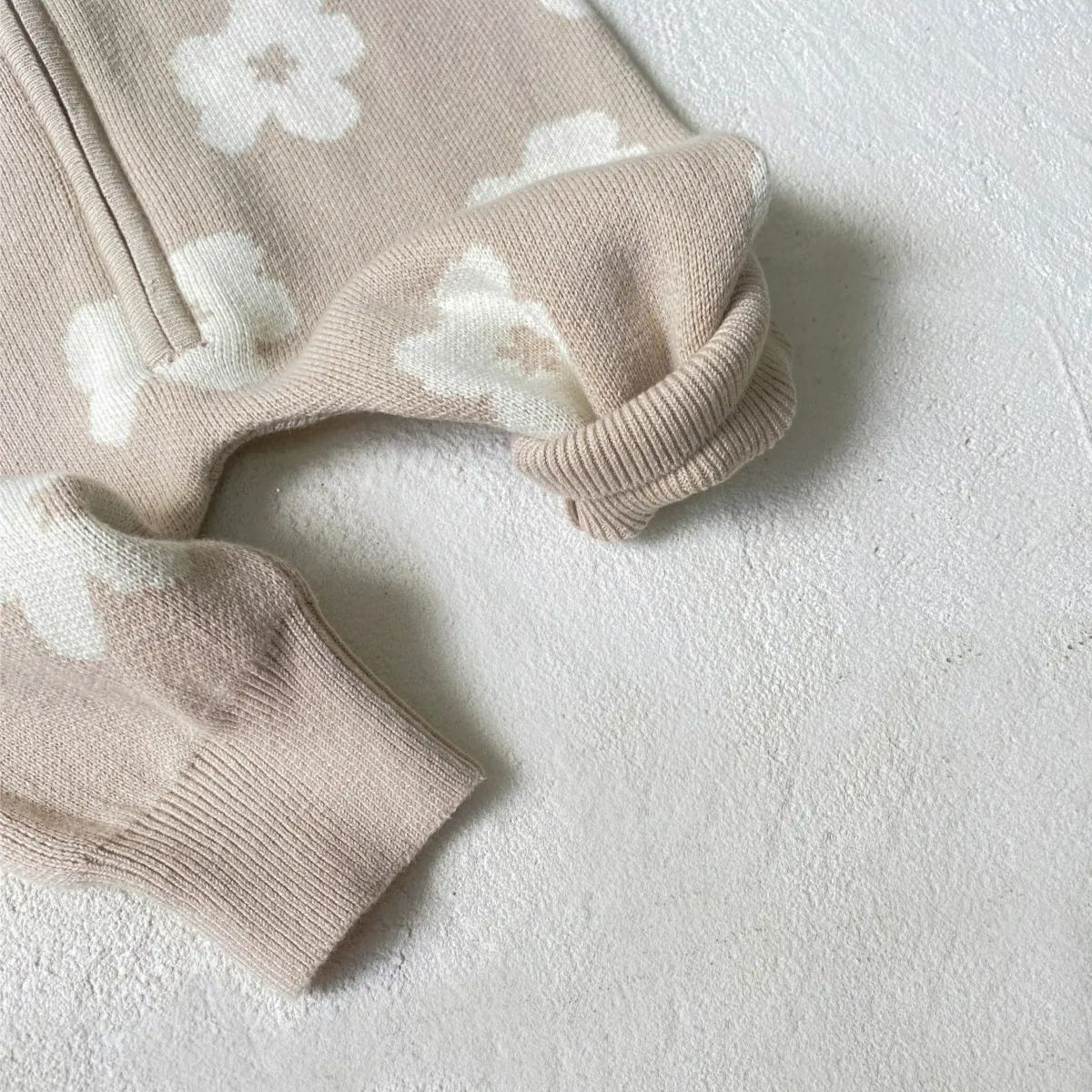 Baby Floral Knitting Jumpsuit