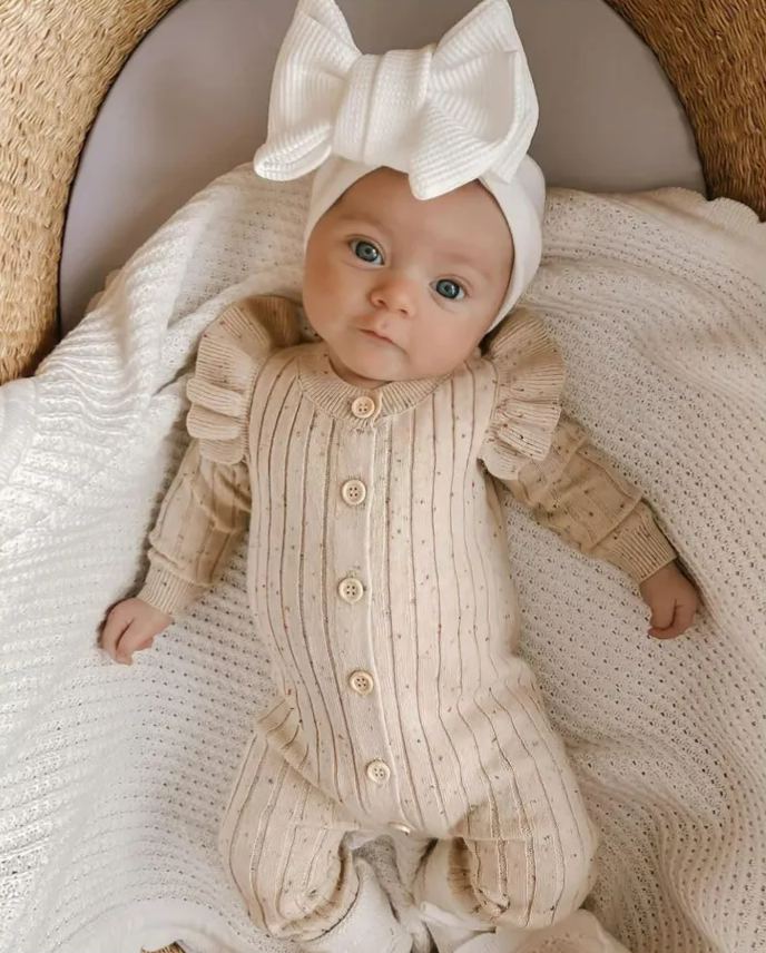 [Copy]Newborn Bamboo Checkered Jumpsuit