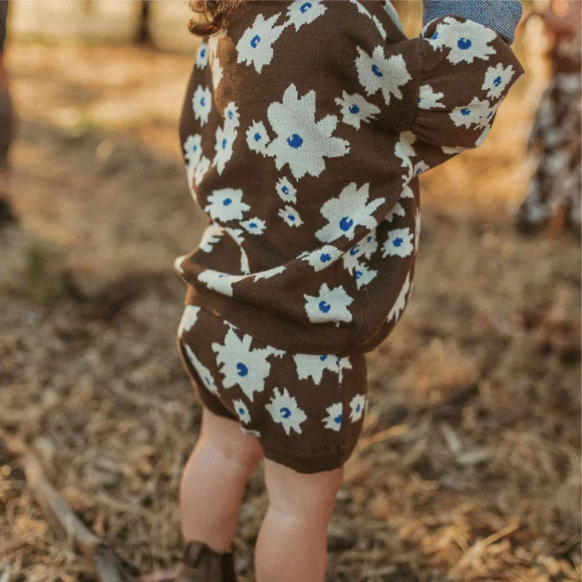Baby Floral Knitting Set