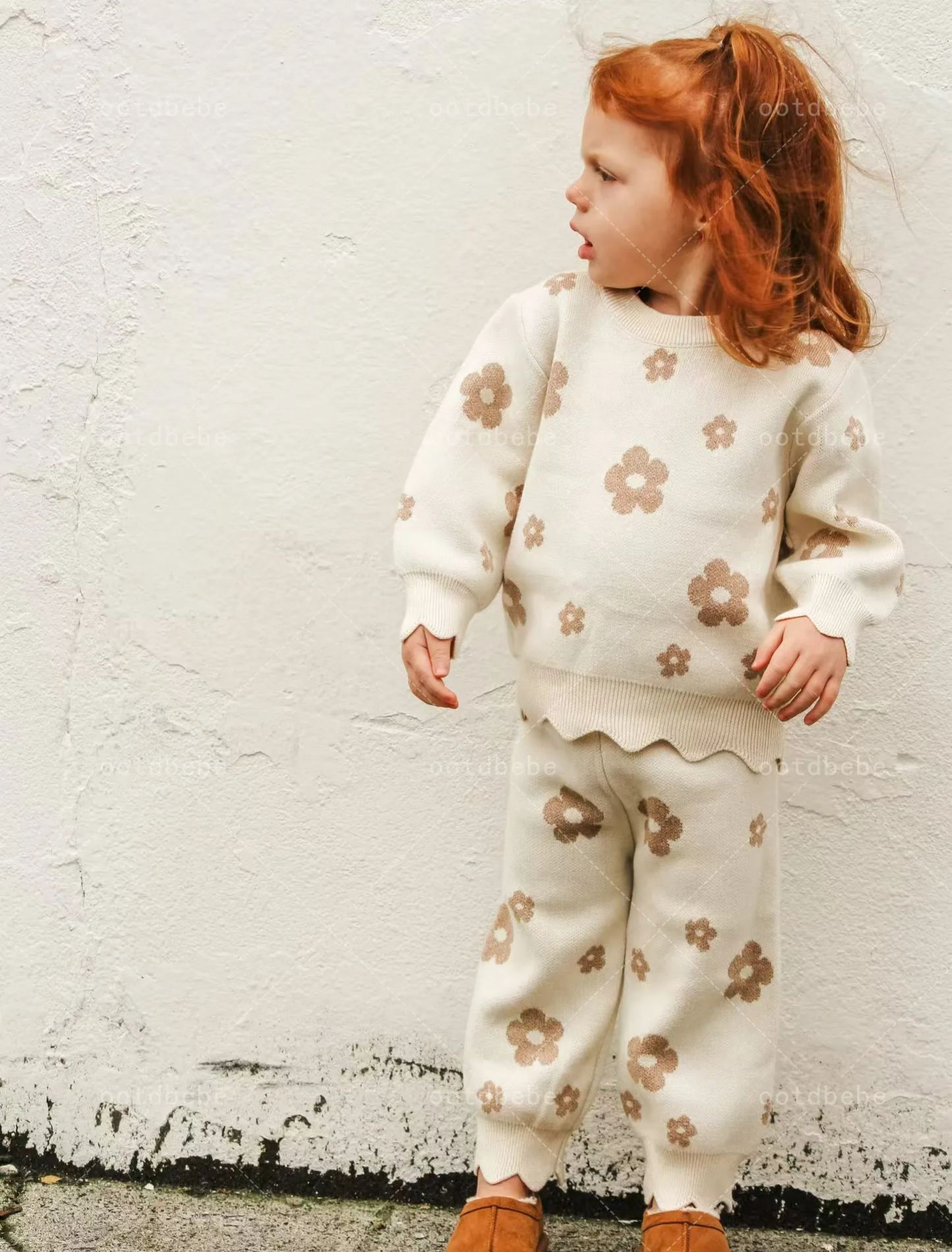Baby Floral Knitting Set