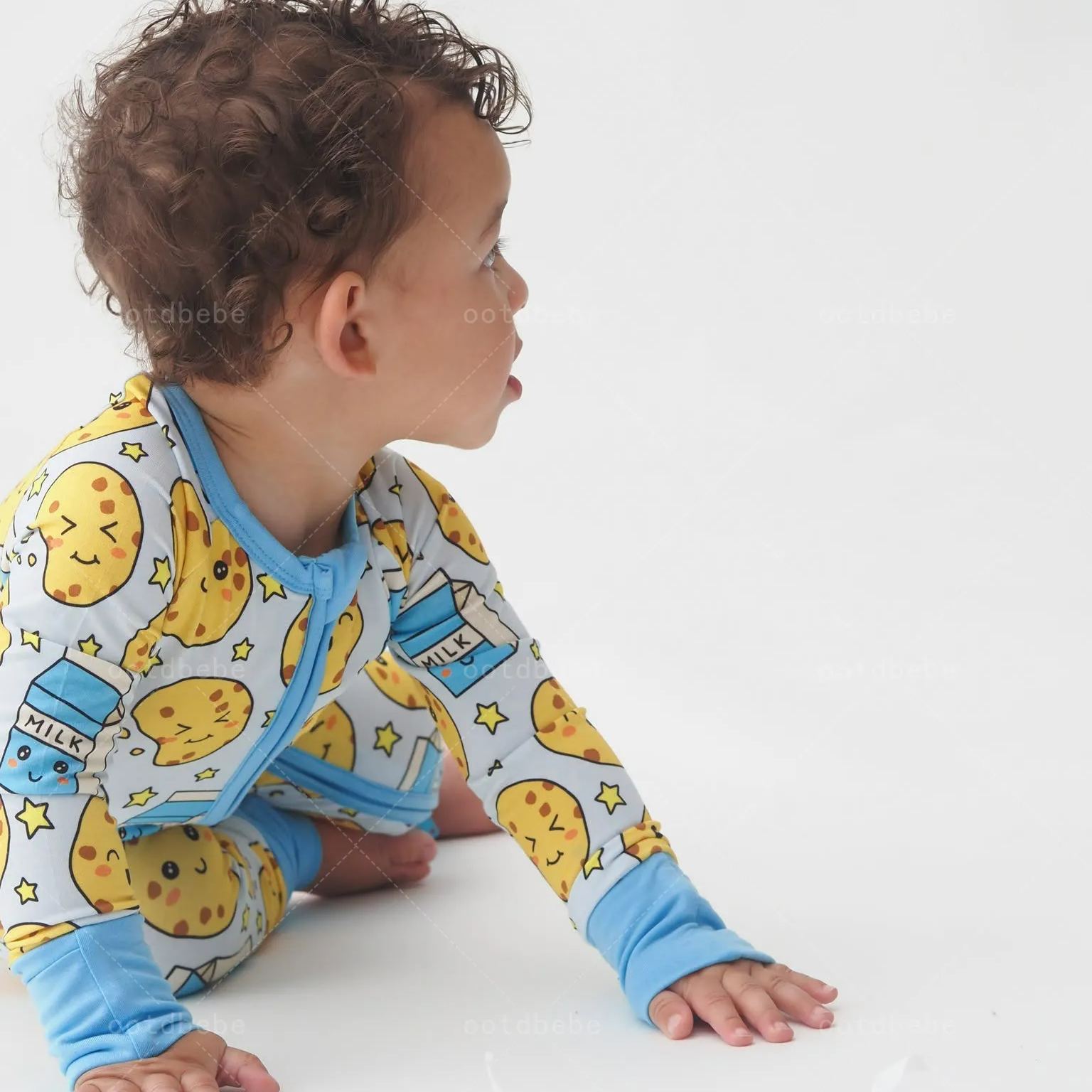 Newborn Cookies Milk Bamboo Sleeper