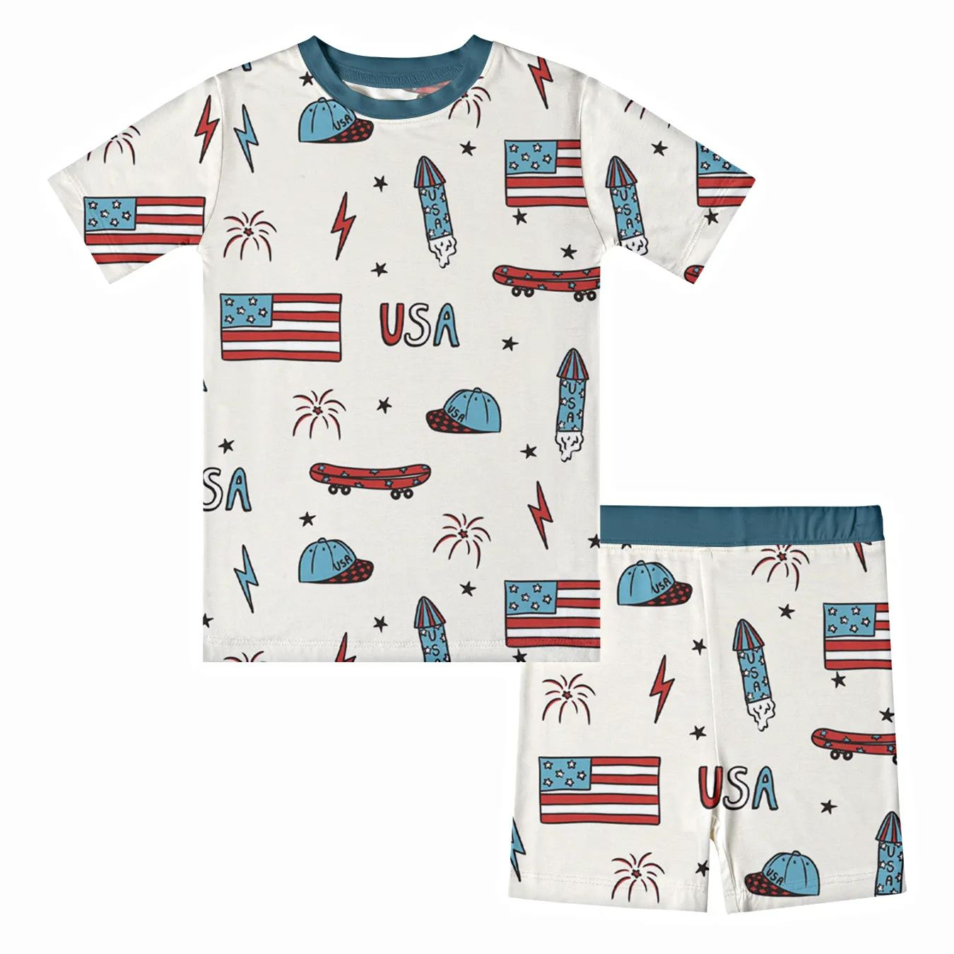 Kid Independence Day Bamboo Set ( 2-6Y )