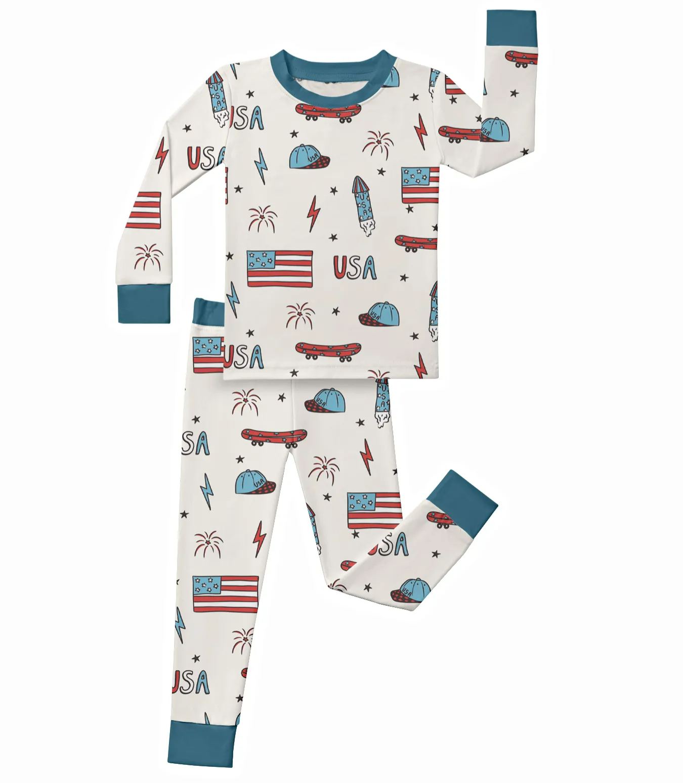 [Copy]Kid Independence Day Bamboo Set ( 2-6Y )