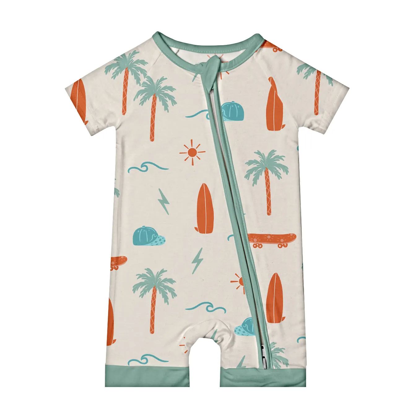 [Copy]Newborn Coconut Tree Checkered Bamboo Sleeper