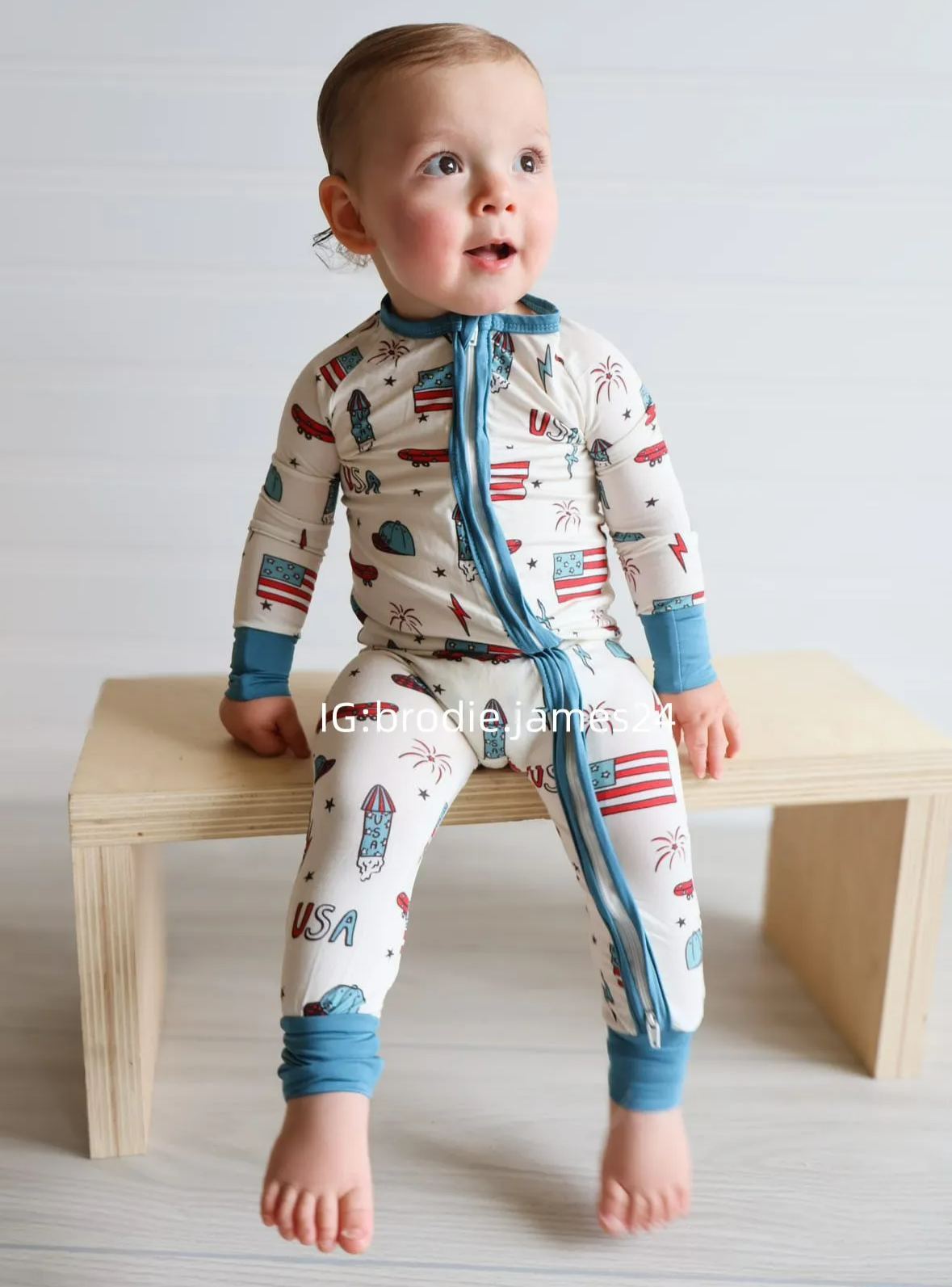 Newborn Independence Day Bamboo Sleeper