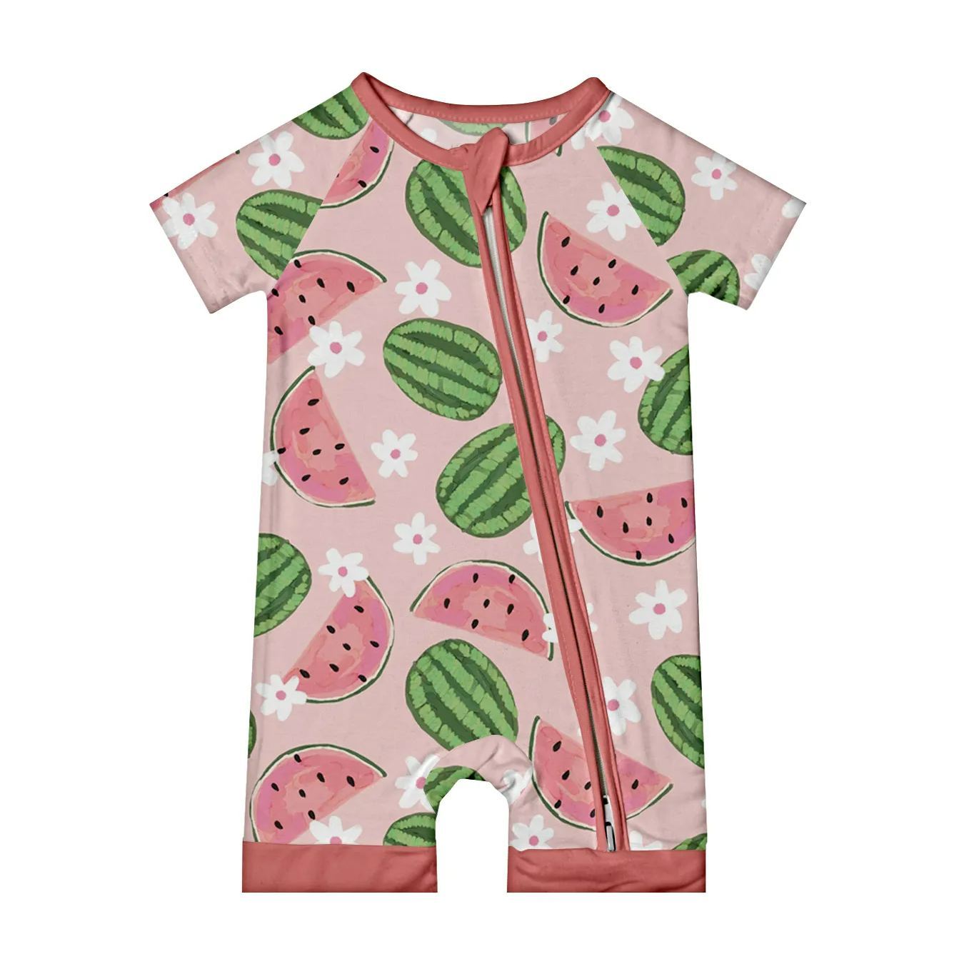 Newborn Watermelon Bamboo Sleeper