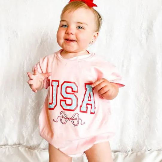 Baby Bow USA Romper
