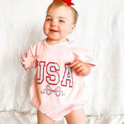 Baby Bow USA Romper