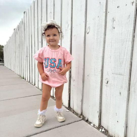 Baby Bow USA Romper