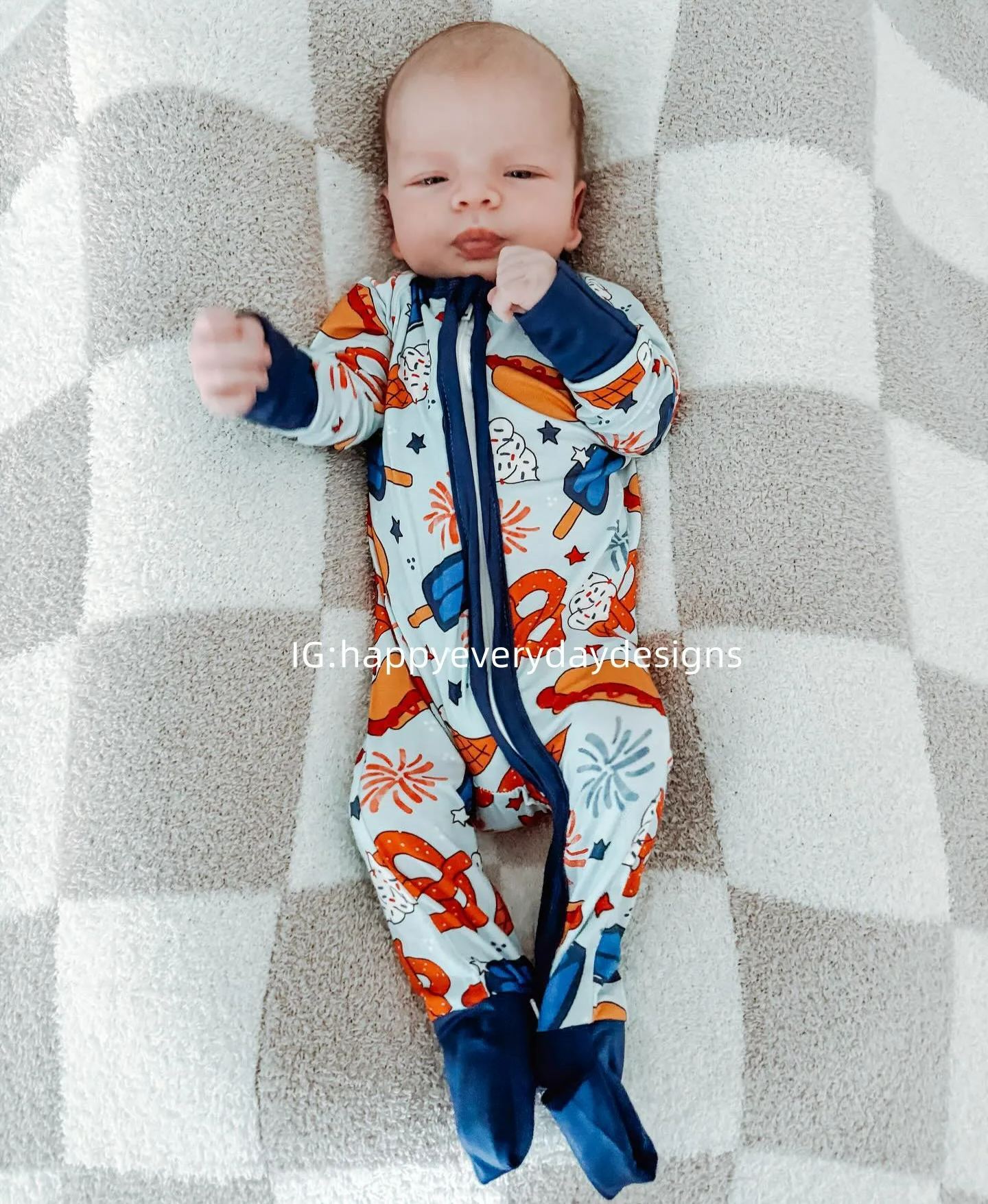 Newborn Independence Day Bamboo Sleeper