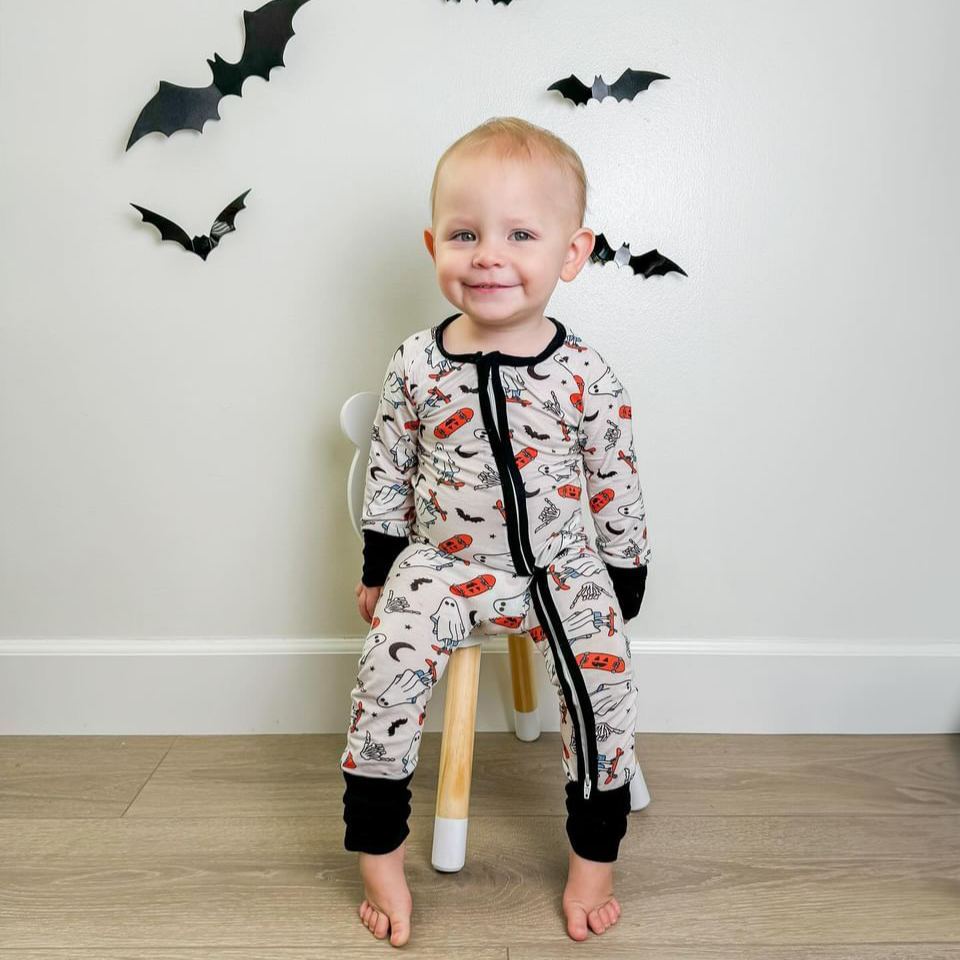 Halloween Bamboo Sleeper Jumpsuit