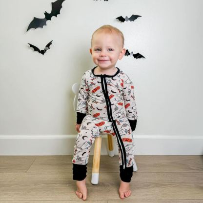 Halloween Bamboo Sleeper Jumpsuit