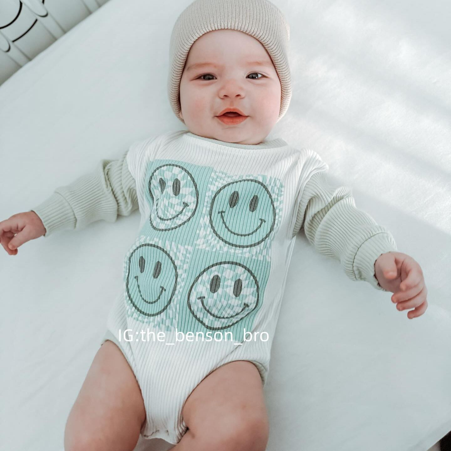 Baby Happy Face Bubble Romper