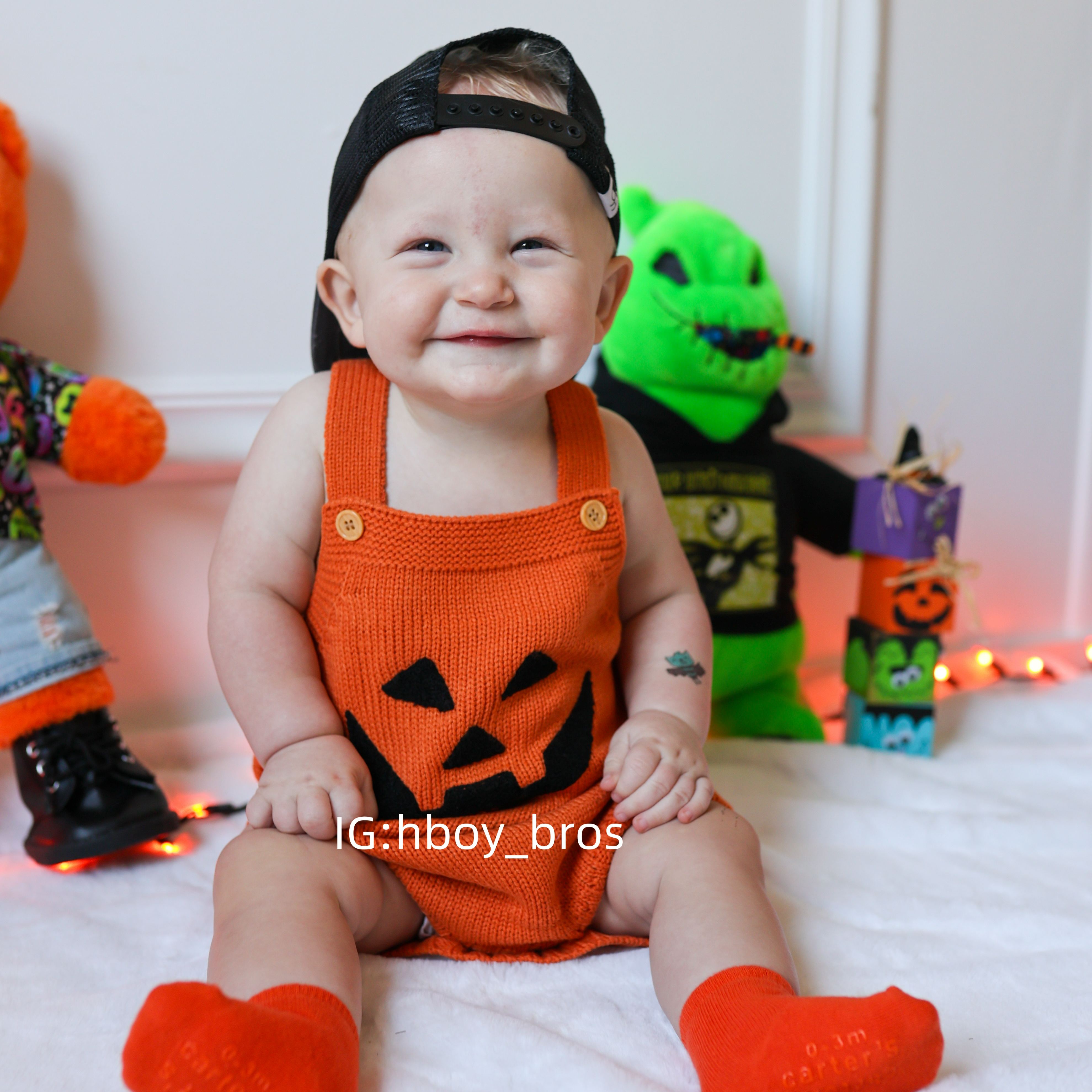 Newborn Pumpkin Romper