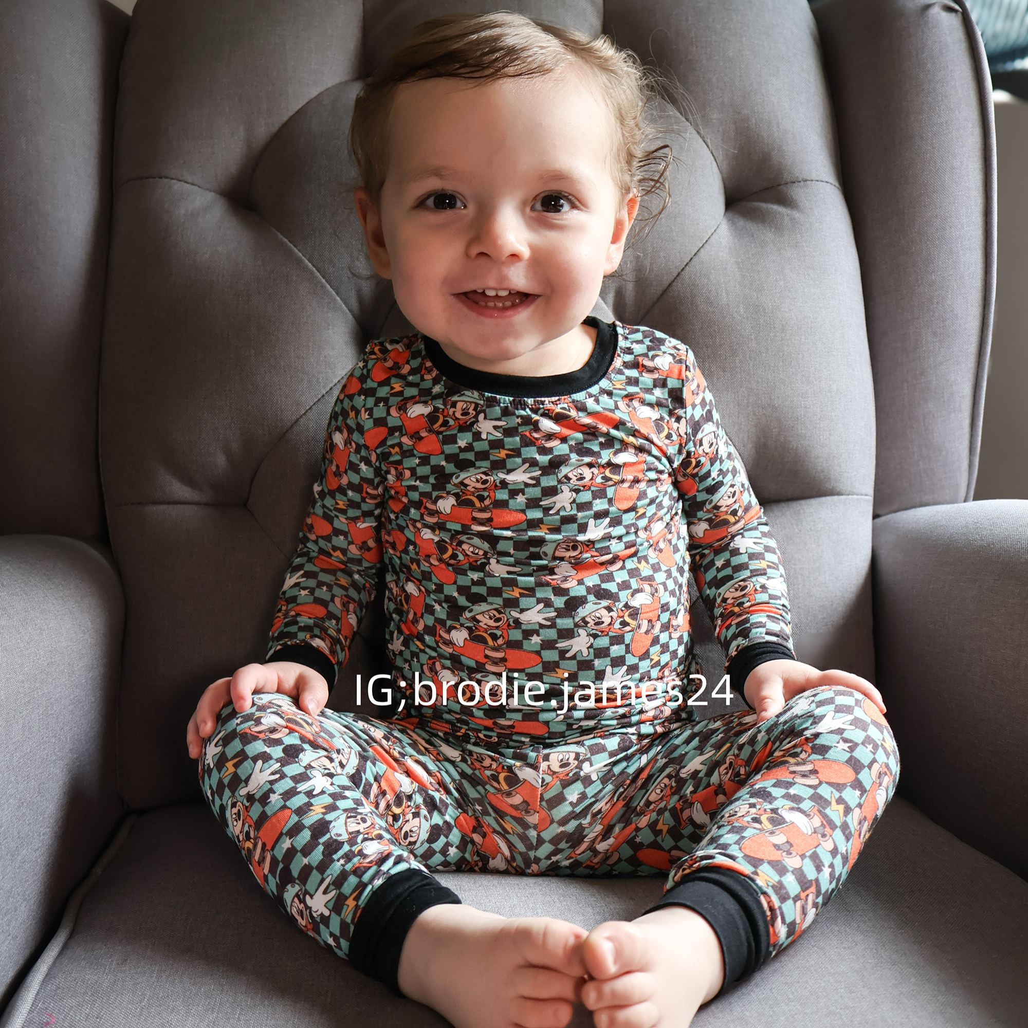 Kid Mickey Skateboard Bamboo Set ( 2-6Y )