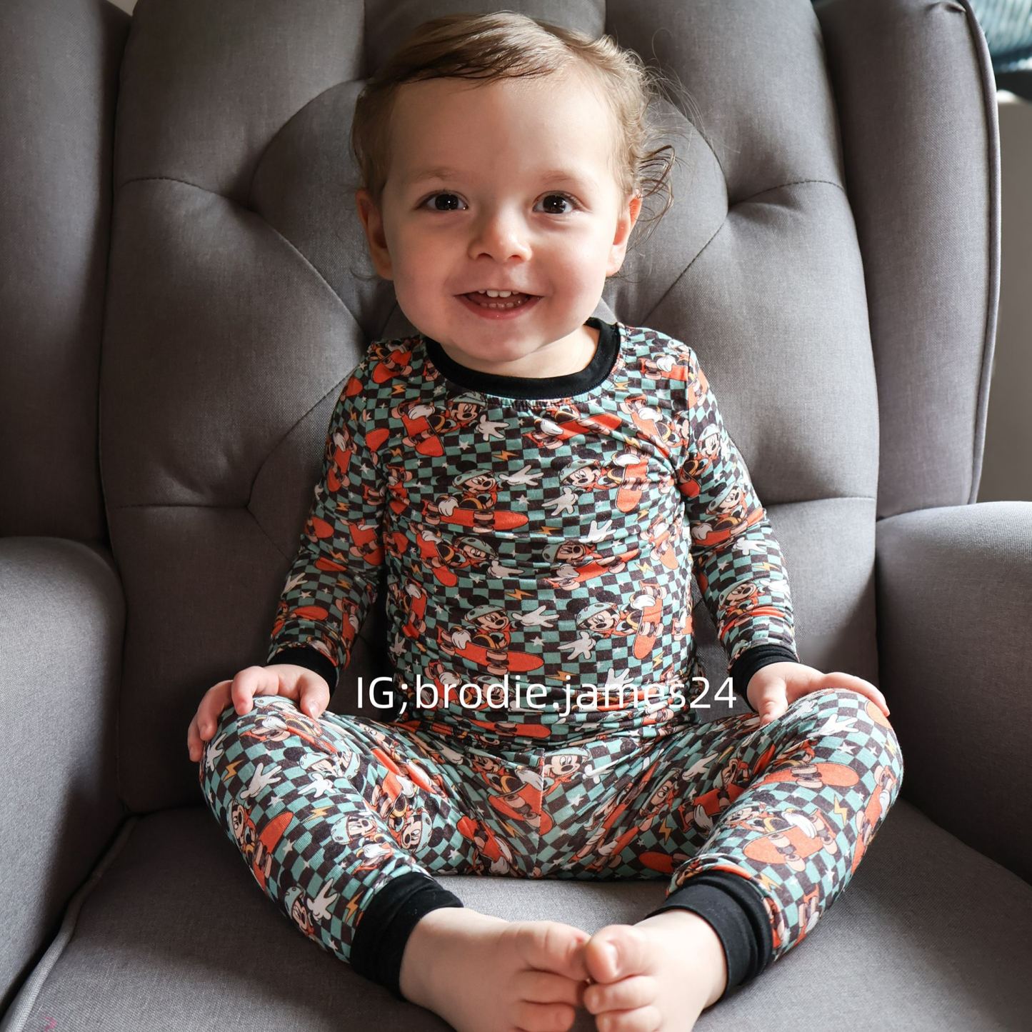 Kid Mickey Skateboard Bamboo Set ( 2-6Y )