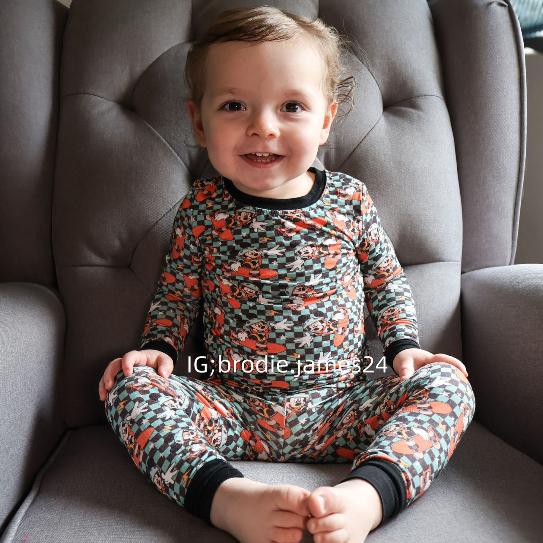 Kid Mickey Skateboard Bamboo Set ( 2-6Y )