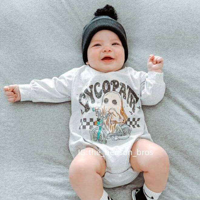 Baby Halloween Cycopath Romper