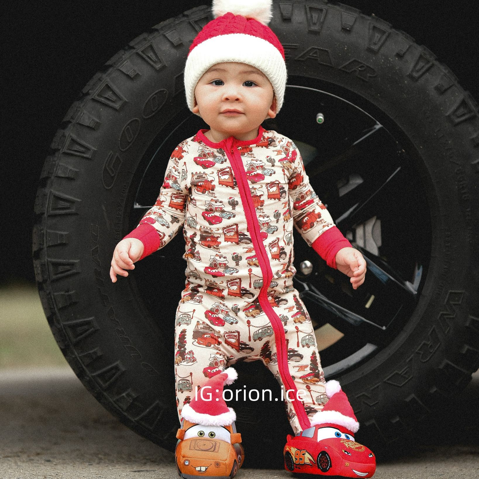 Newborn Cars Christmas Bamboo Sleeper