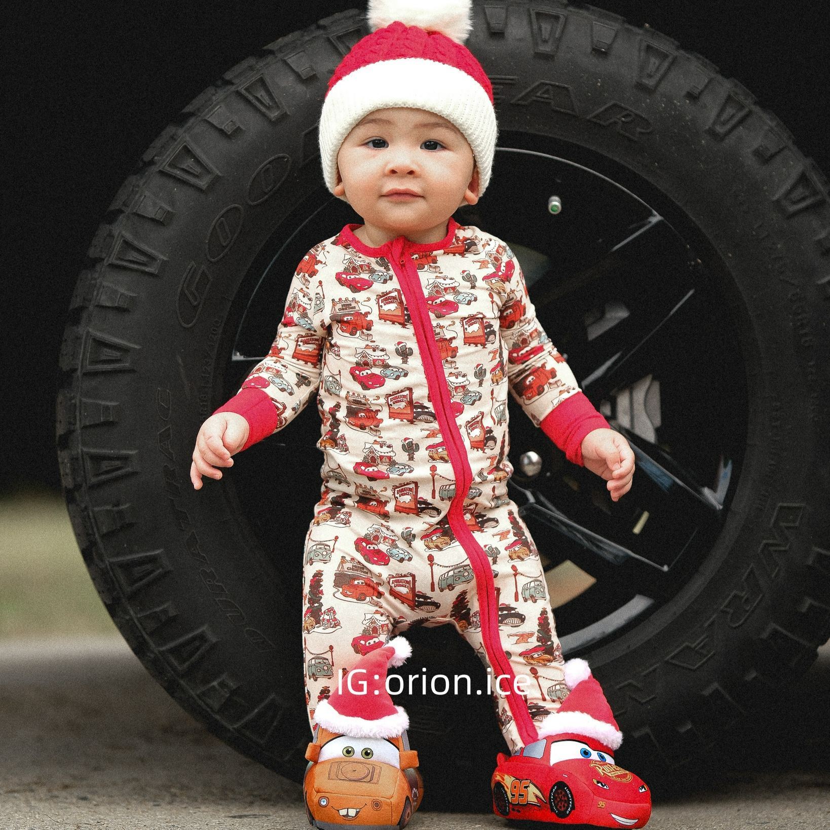Newborn Cars Christmas Bamboo Sleeper