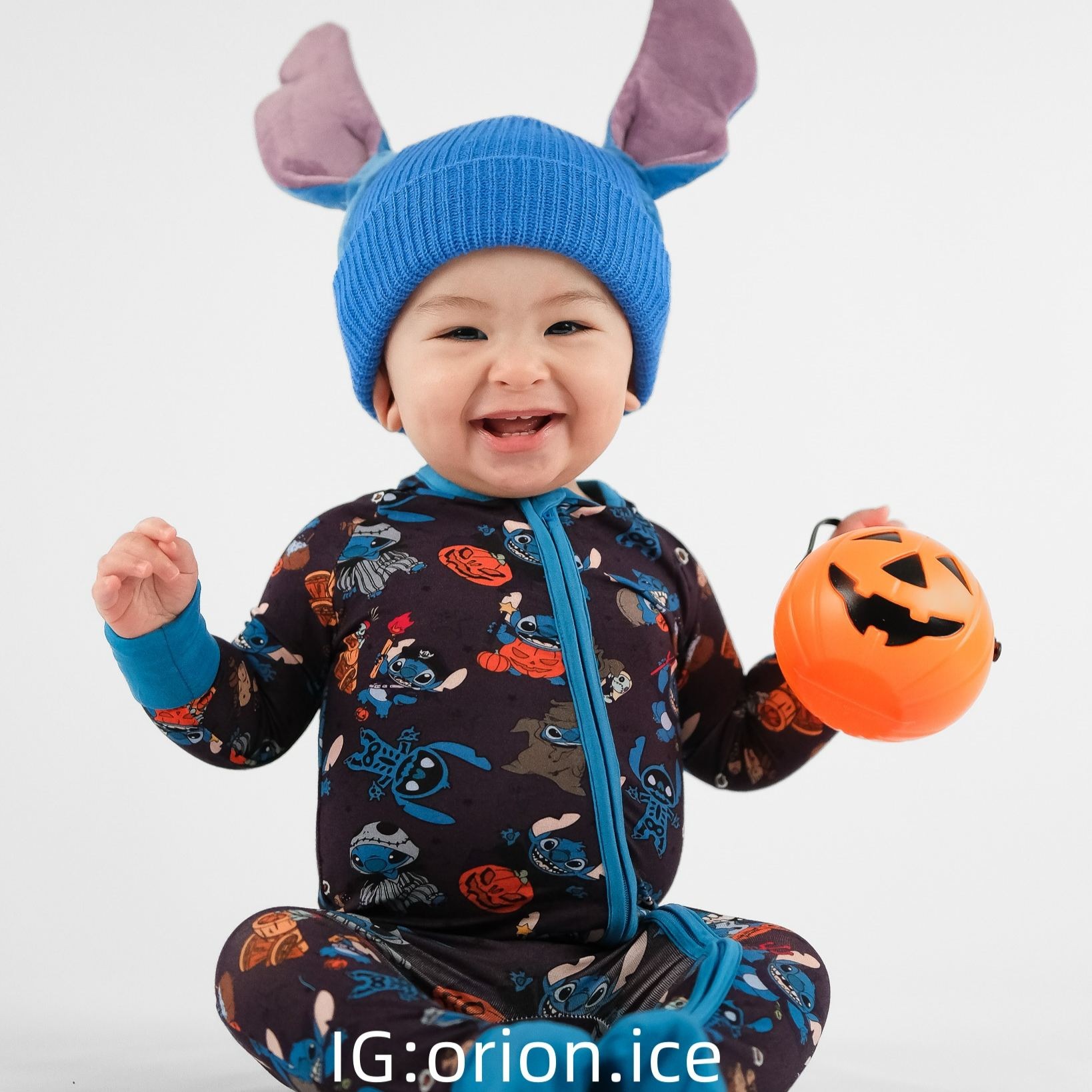 Newborn Stitch Halloween Bamboo Sleeper