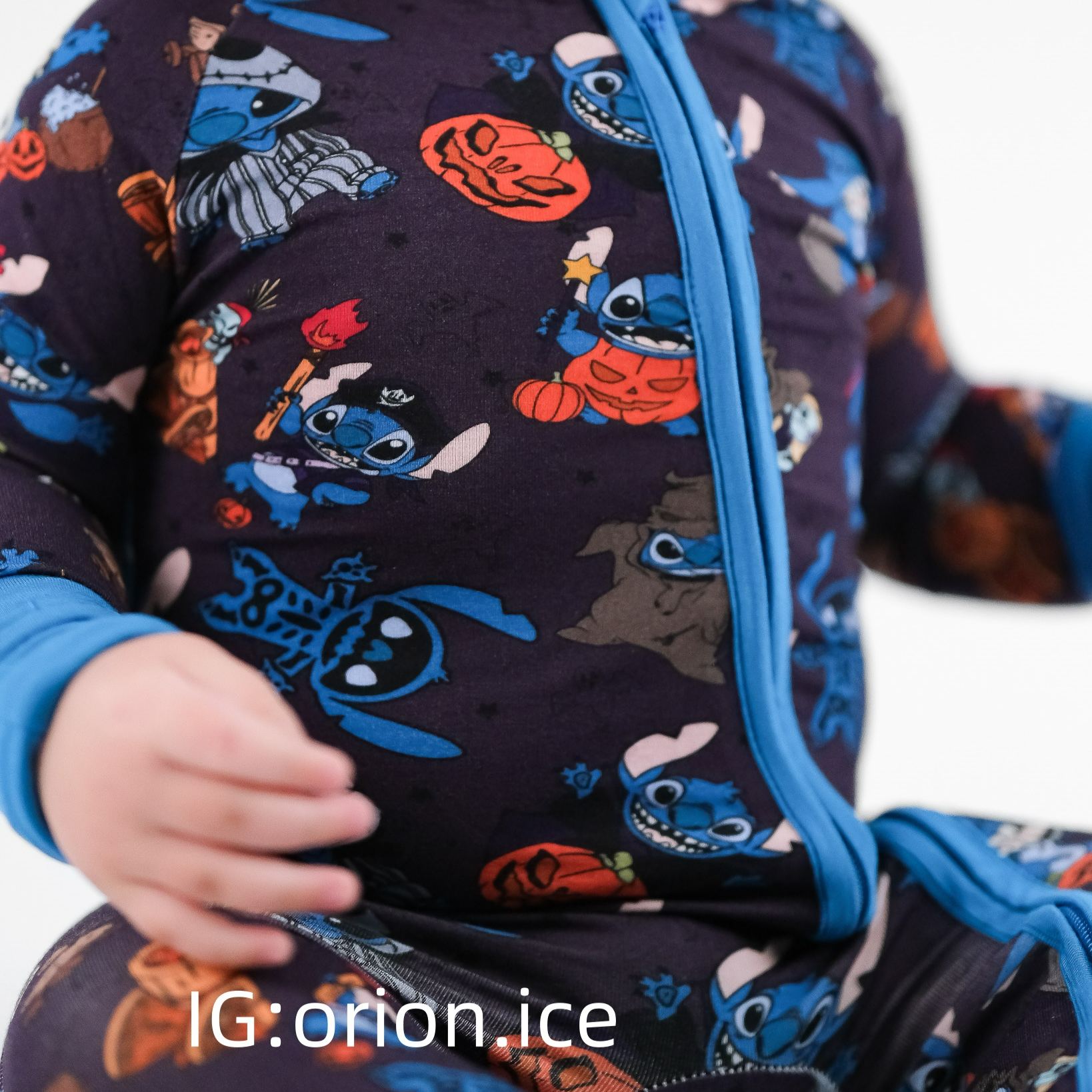 Newborn Stitch Halloween Bamboo Sleeper