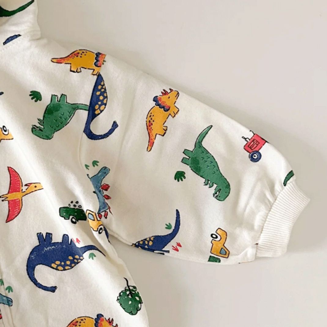 [Copy]Baby Dinosaur Hooded Jumpsuit