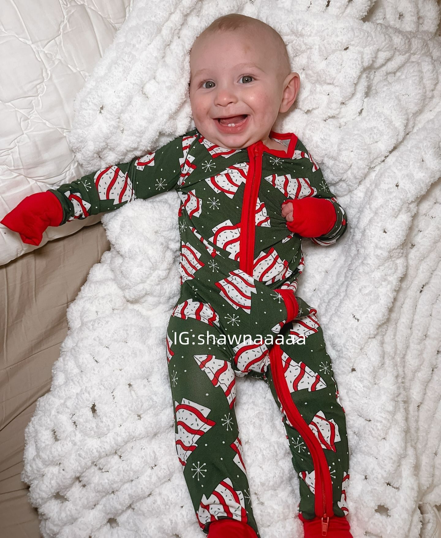 Newborn Christmas Tree Cake Bamboo Sleeper