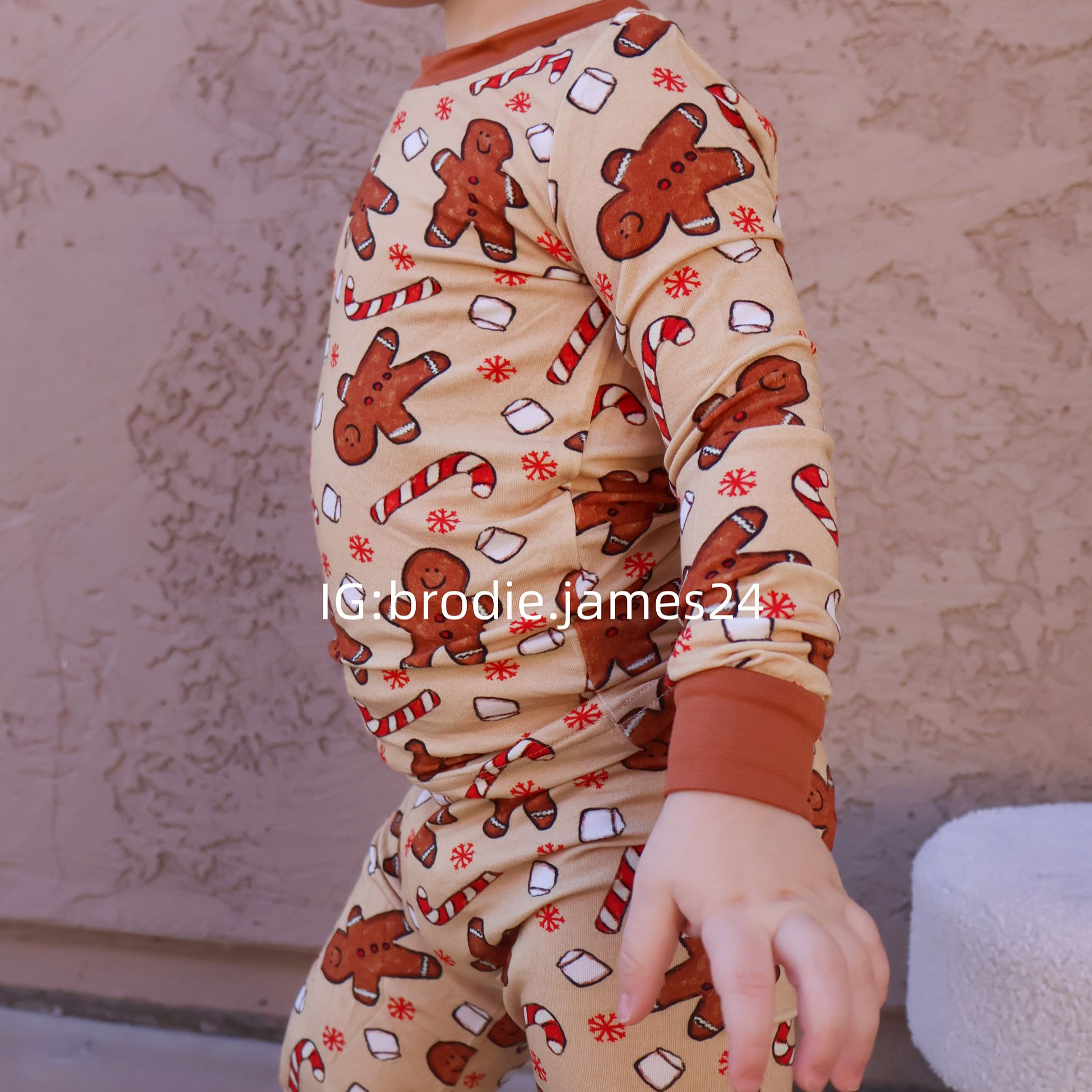 Kid Gingerbread Man Bamboo Set ( 2-6Y )