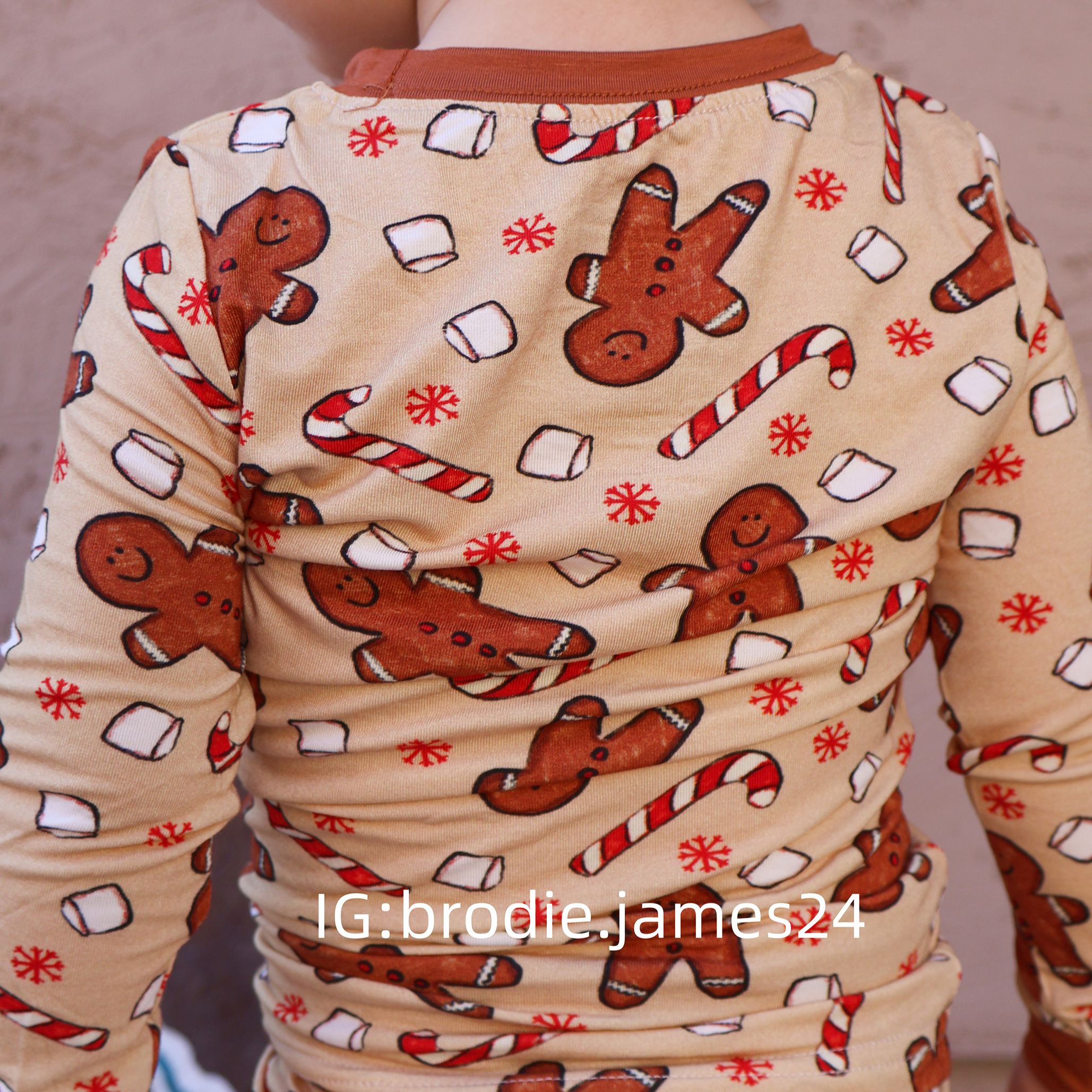 Kid Gingerbread Man Bamboo Set ( 2-6Y )