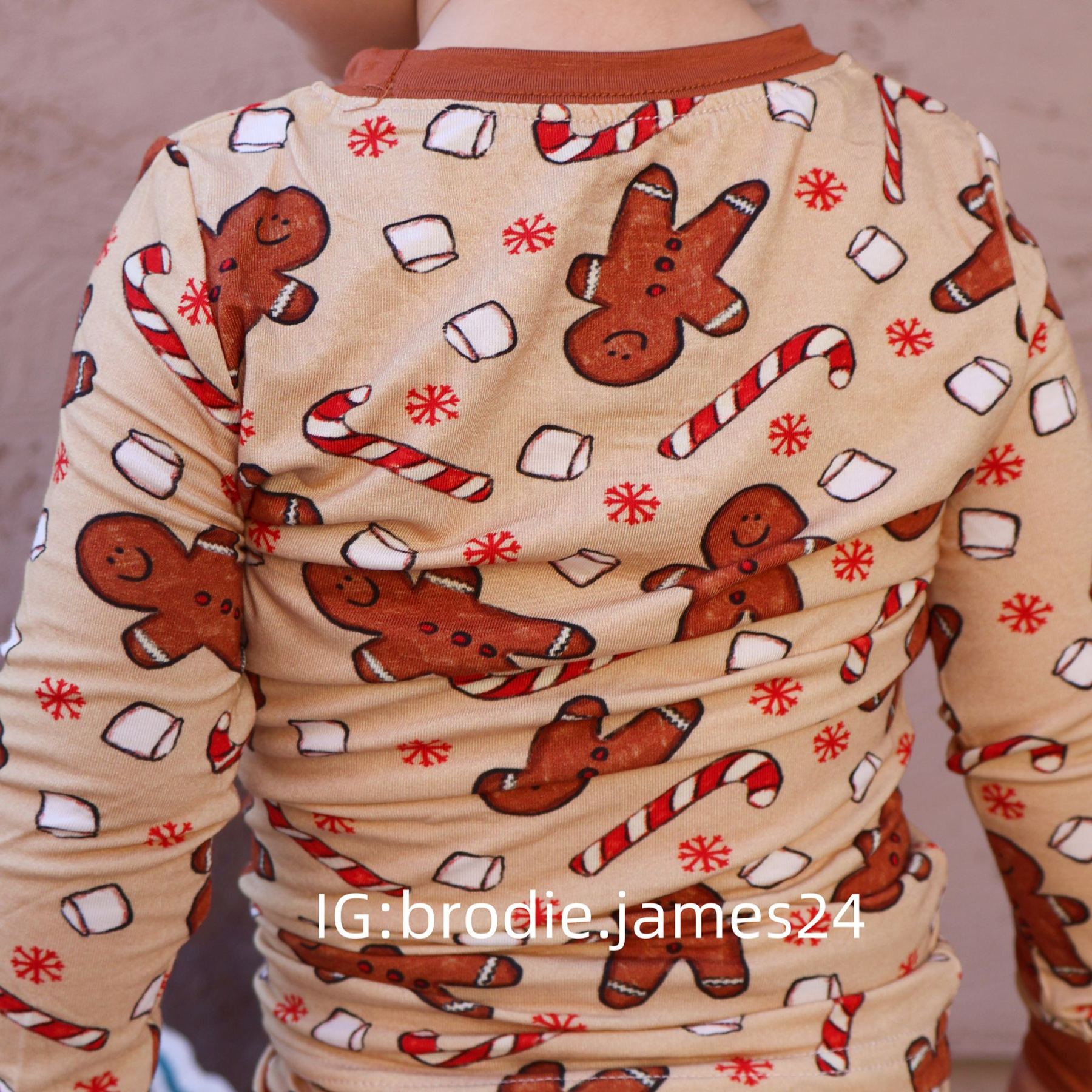 Kid Gingerbread Man Bamboo Set ( 2-6Y )