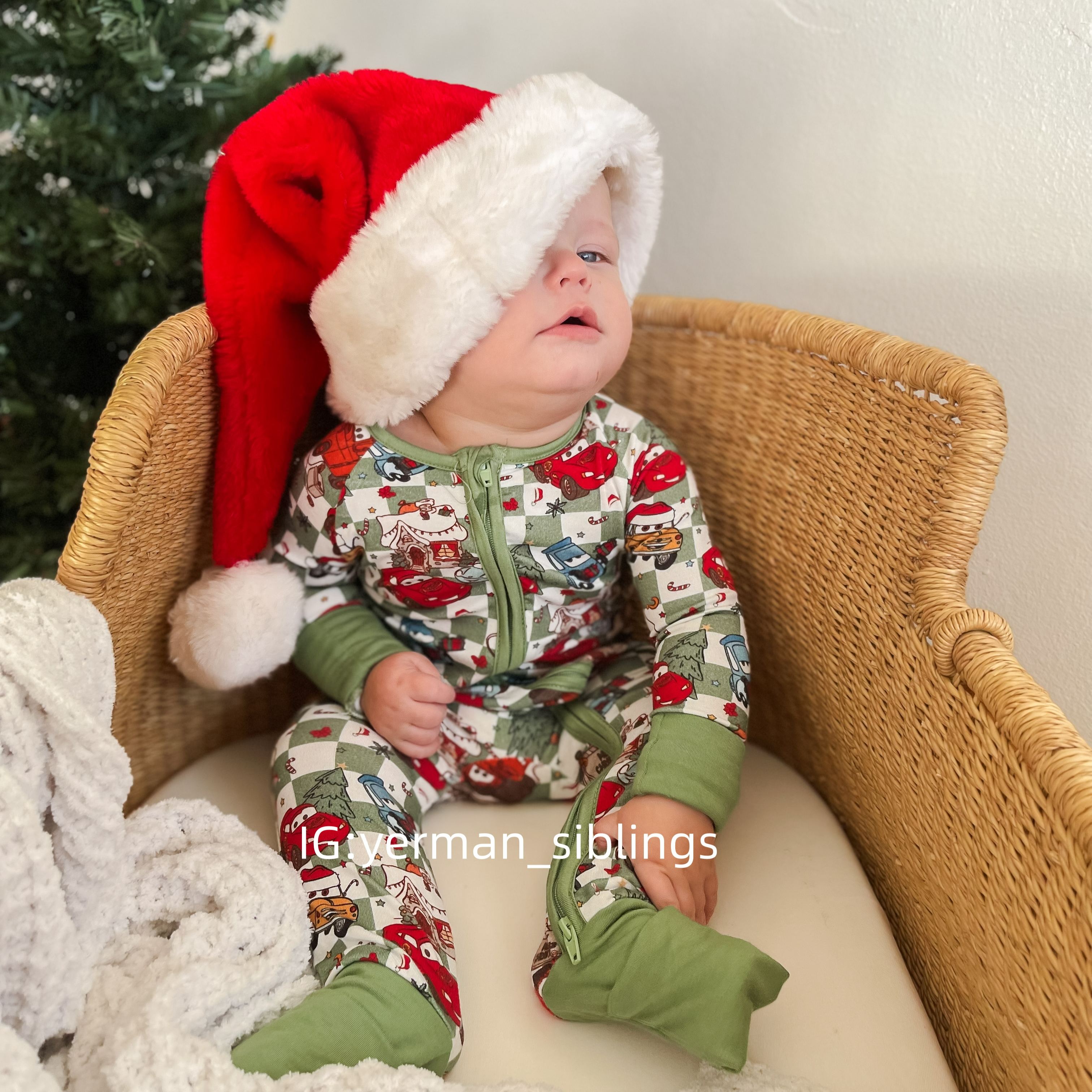 Newborn Cars Christmas Bamboo Sleeper