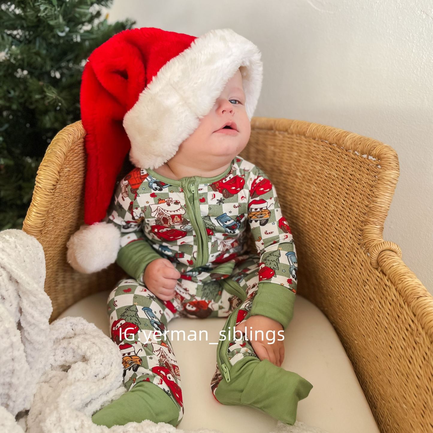 Newborn Cars Christmas Bamboo Sleeper