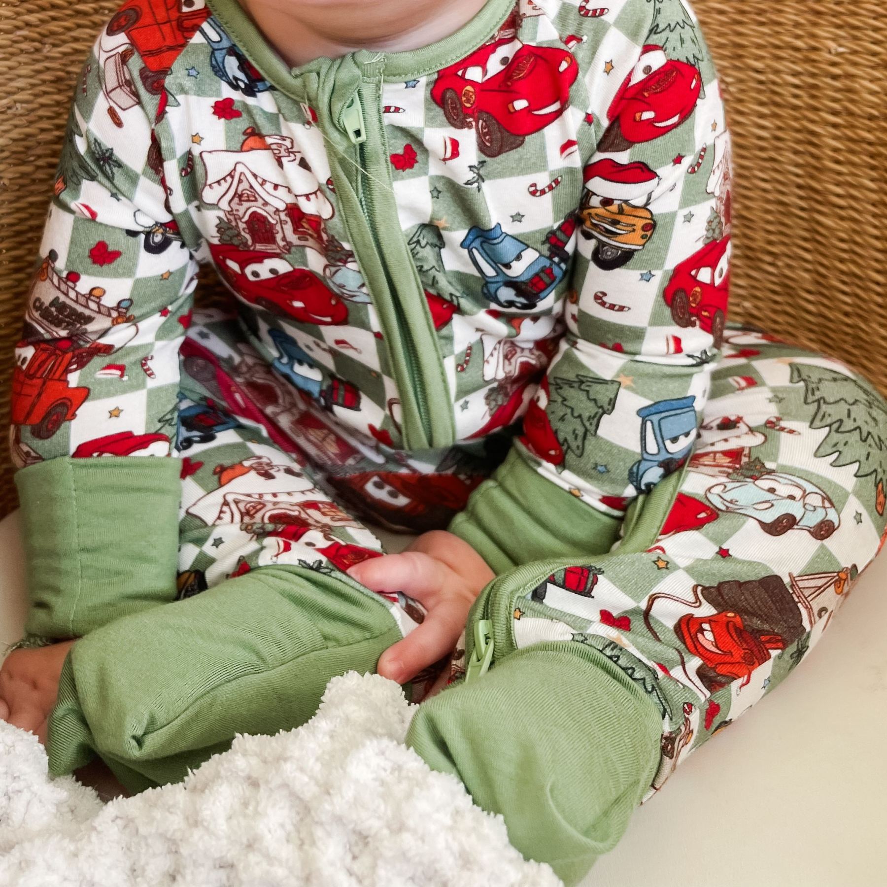 Newborn Cars Christmas Bamboo Sleeper