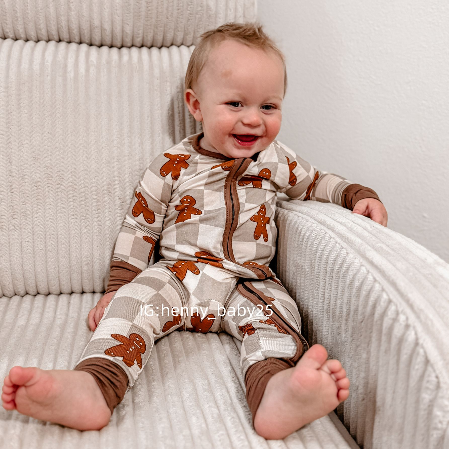 Baby Gingerbread Man Bamboo Sleeper