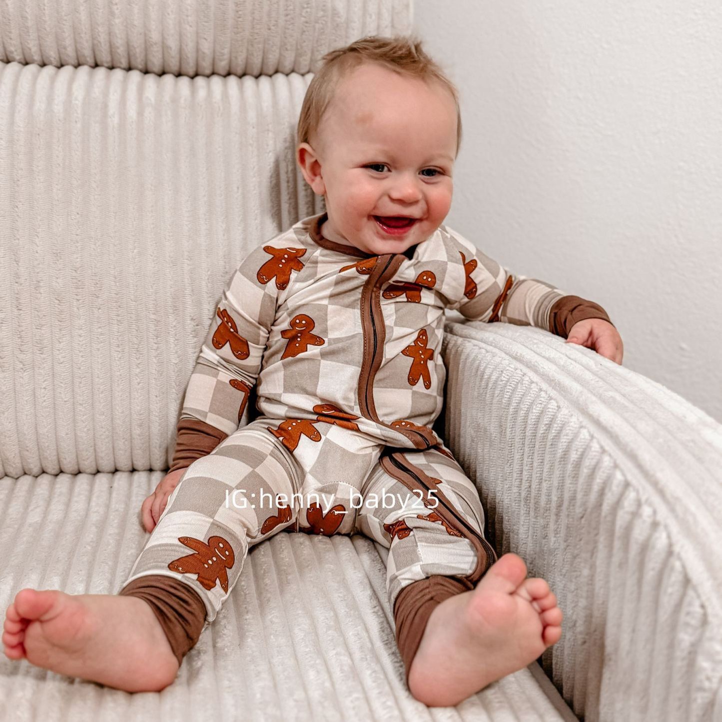 Baby Gingerbread Man Bamboo Sleeper